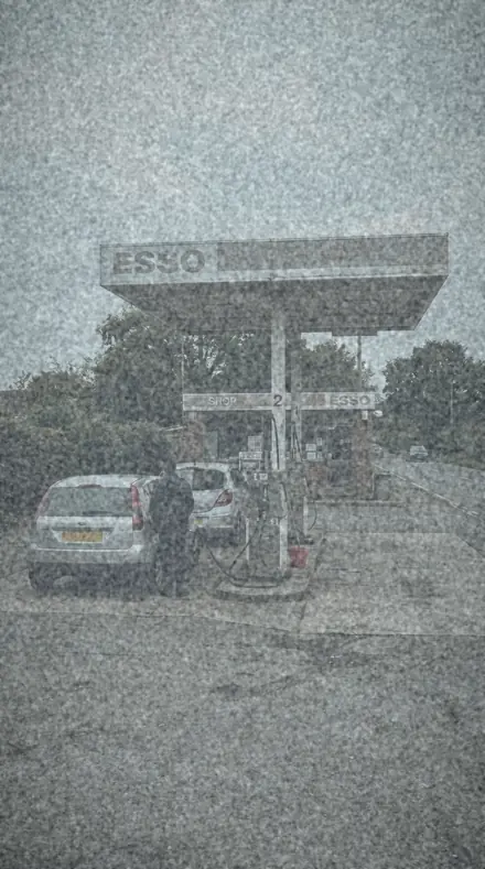 Shelf Print applied to Old stock, the forecourt gone green