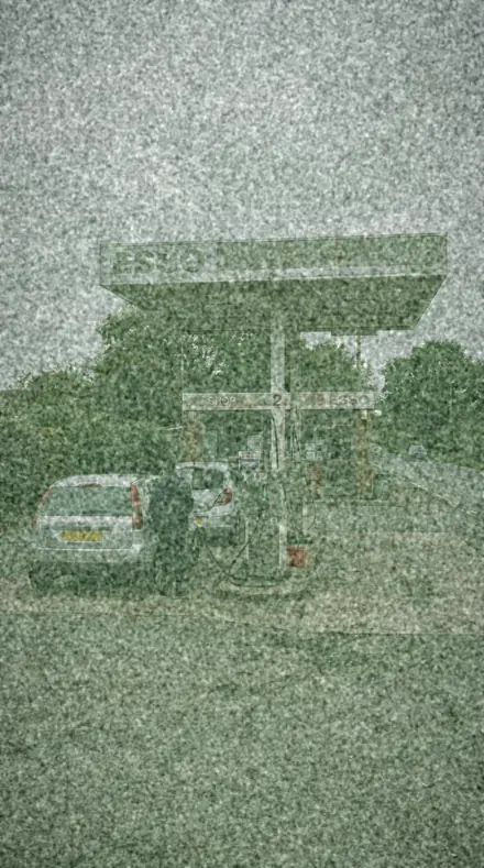 Emulsion Age applied to Old stock, the forecourt gone green