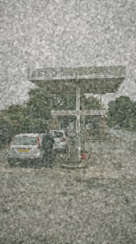 Foil Wrap applied to Old stock, the forecourt gone green