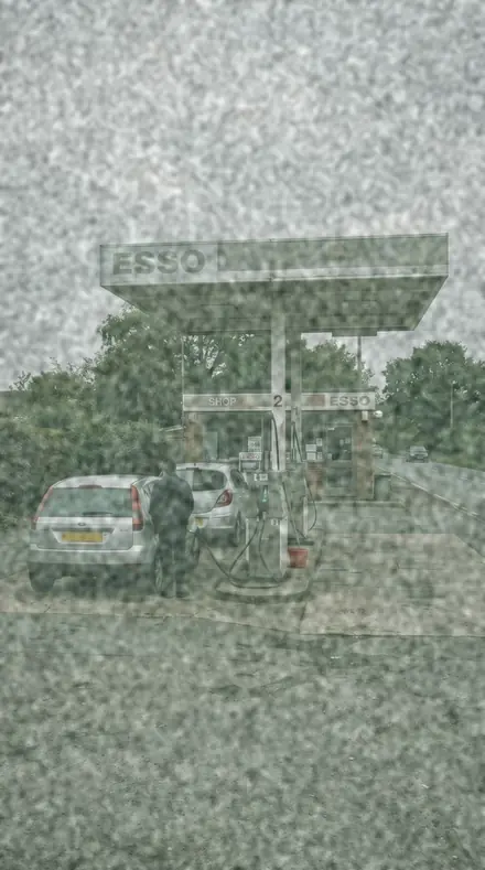 Heat Fog applied to Old stock, the forecourt gone green