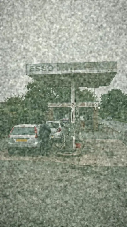 Storage Fog applied to Old stock, the forecourt gone green