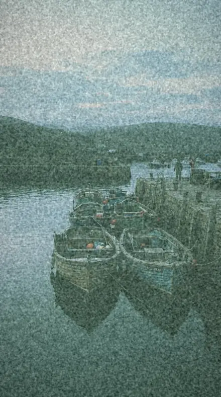Stock Lot applied to Cool fade, the harbour at dawn