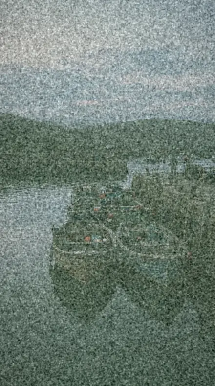 Graded with Faded Print + Old Stock: Cool fade, the harbour at dawn